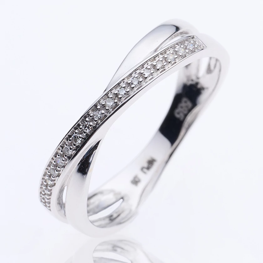 Velekey Diamond gyémánt eljegyzési gyűrű 0.05ct. - BRS5704W-53