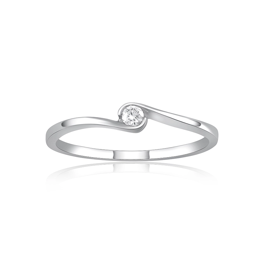 Velekey Diamond gyémánt eljegyzési gyűrű 0,05 ct. - BRS5856-005W-48
