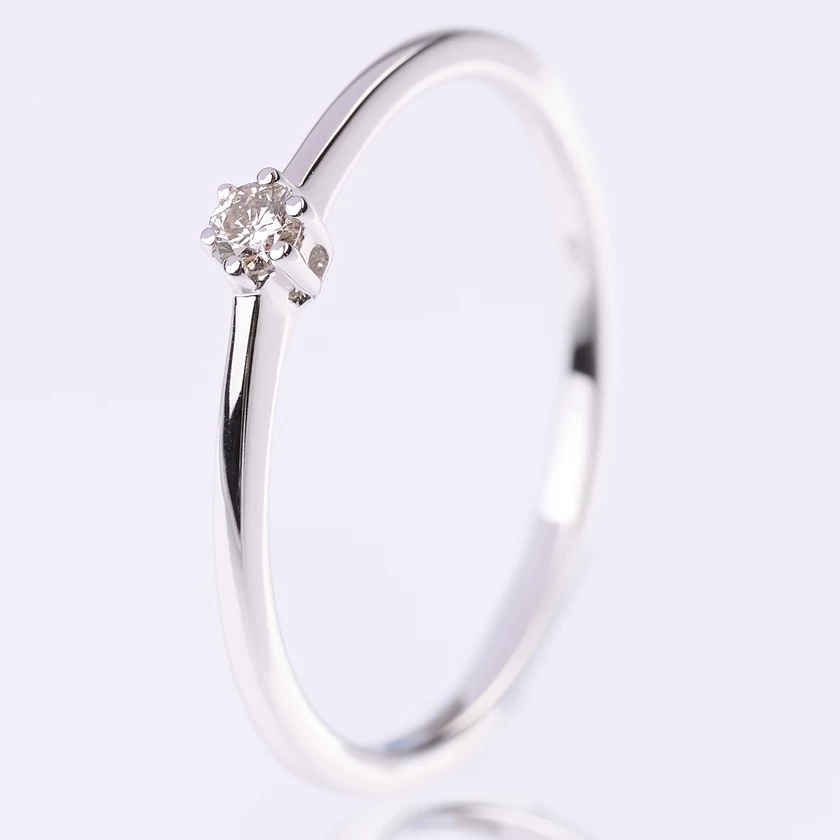 Velekey Diamond gyémánt eljegyzési gyűrű 0,05 ct. - BRS5858-005W-48