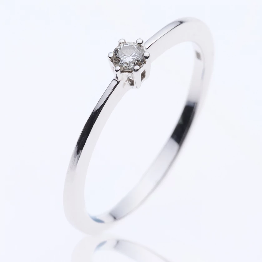 Velekey Diamond gyémánt eljegyzési gyűrű 0,10 ct. - BRS5858-010W-48