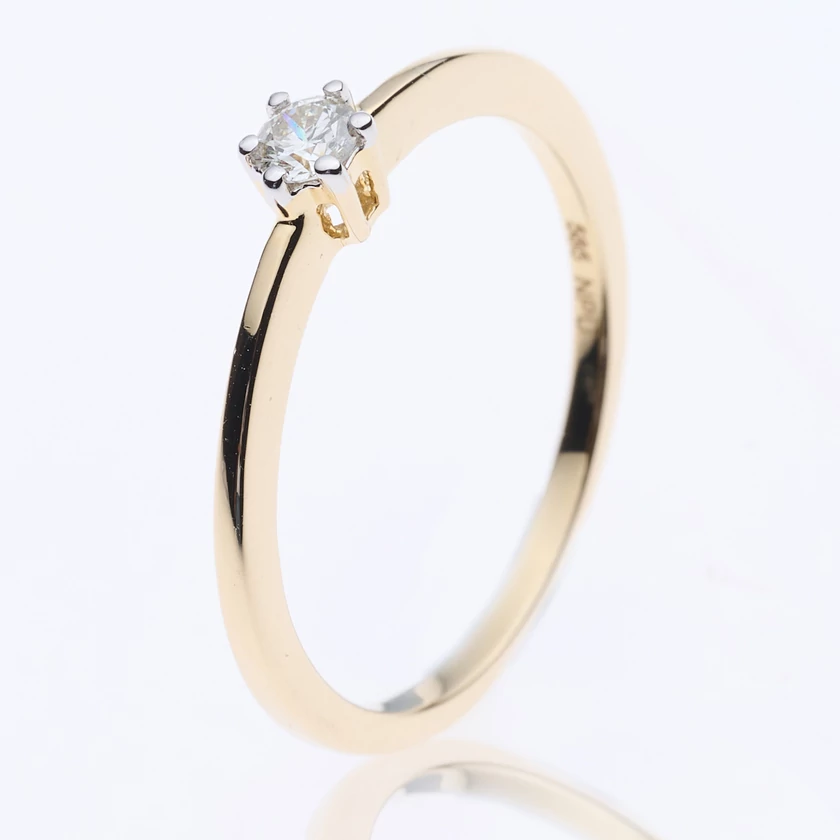 Velekey Diamond gyémánt eljegyzési gyűrű 0,10 ct. - BRS5858-010Y-48