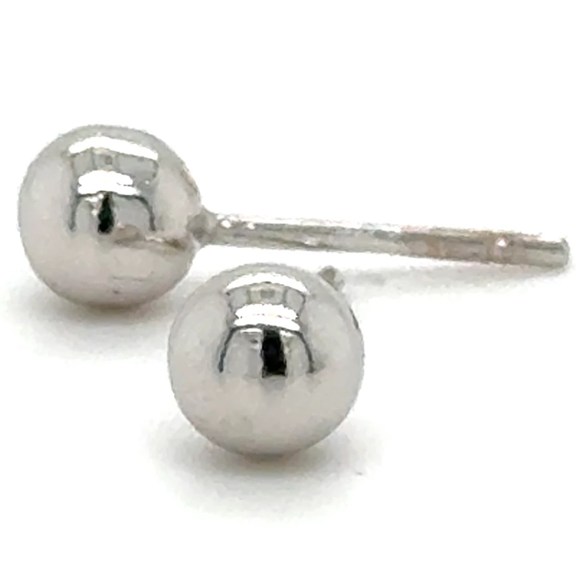 Velekey Gold fehér arany gömb fülbevaló - ER0041W