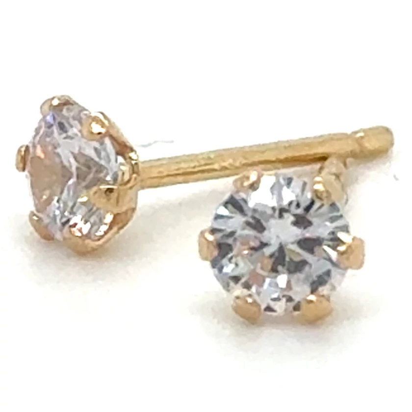 Velekey Gold sárga arany beszúrós fülbevaló - ER0054Y