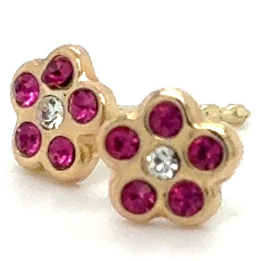 Velekey Gold sárga arany virág fülbevaló ciklámen - ER0067Y