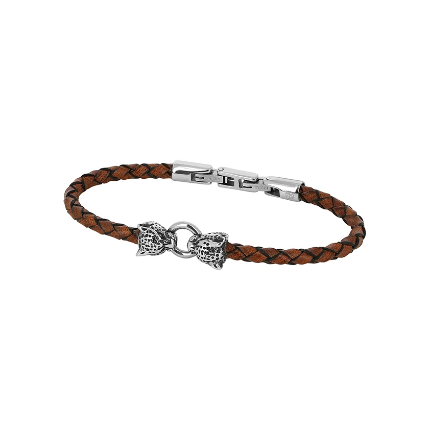Zeades férfi karkötő - ZMB02612 - Leopard