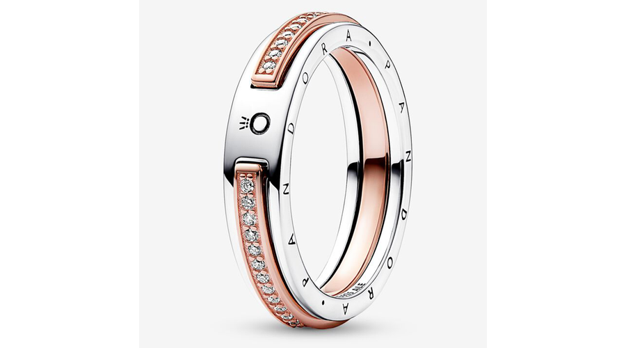 Pandora Signature bicolor gyűrű - 182773C01-58