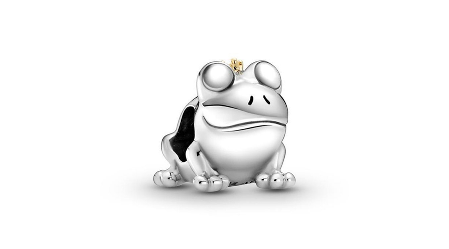 Pandora kéttónusú béka herceg charm - 799342C00 Pandora kéttónusú béka herceg charm - 799342C00
