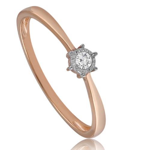 Velekey Diamond gyémánt eljegyzési gyűrű 0,05 ct. - BRI31631R-59