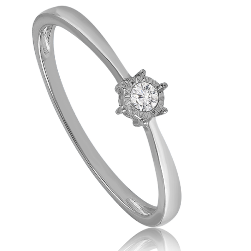 Velekey Diamond gyémánt eljegyzési gyűrű 0,05 ct. - BRI31631W-60