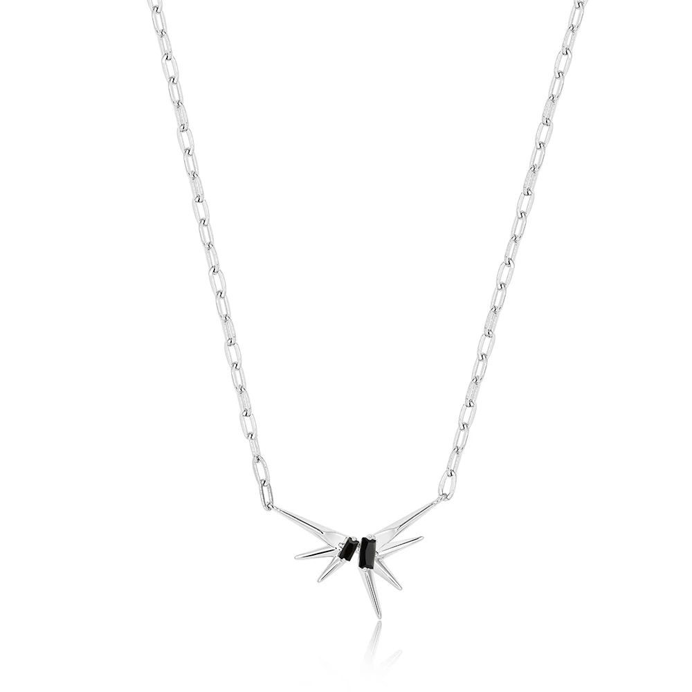 Ania Haie aranyozott nyaklánc - N053-01H - Silver Sparkle Spike