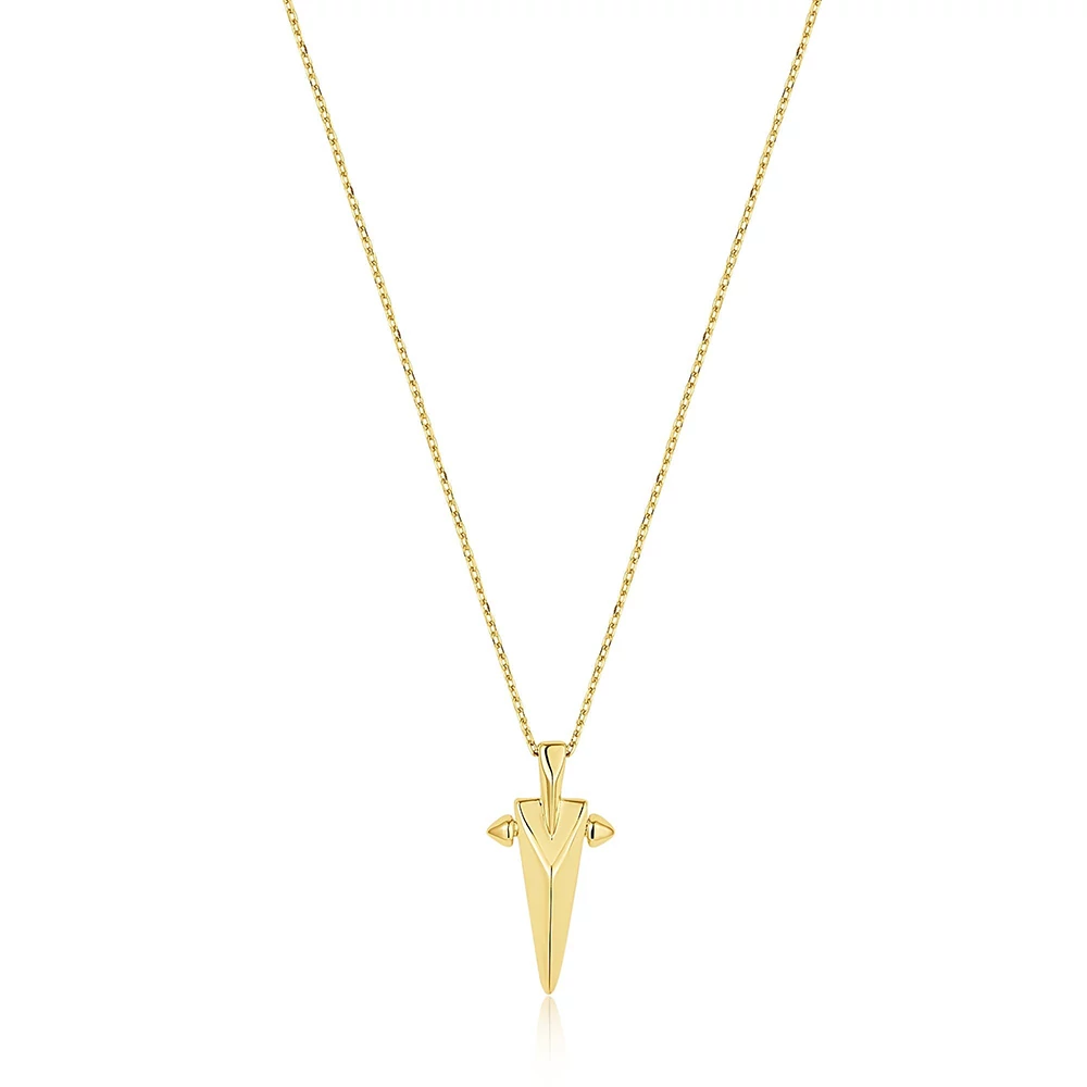 Ania Haie aranyozott nyaklánc - N053-03G - Gold Geometric Point
