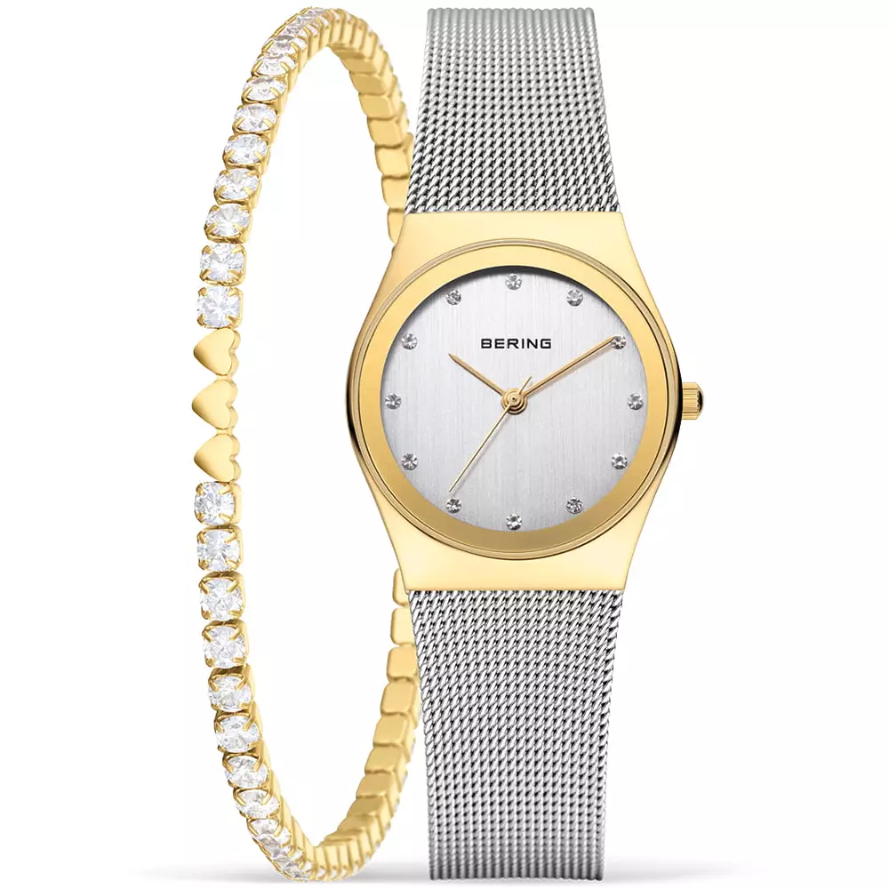 Bering női óra + karkötő szett  - 12927-001-GWP - Classic 