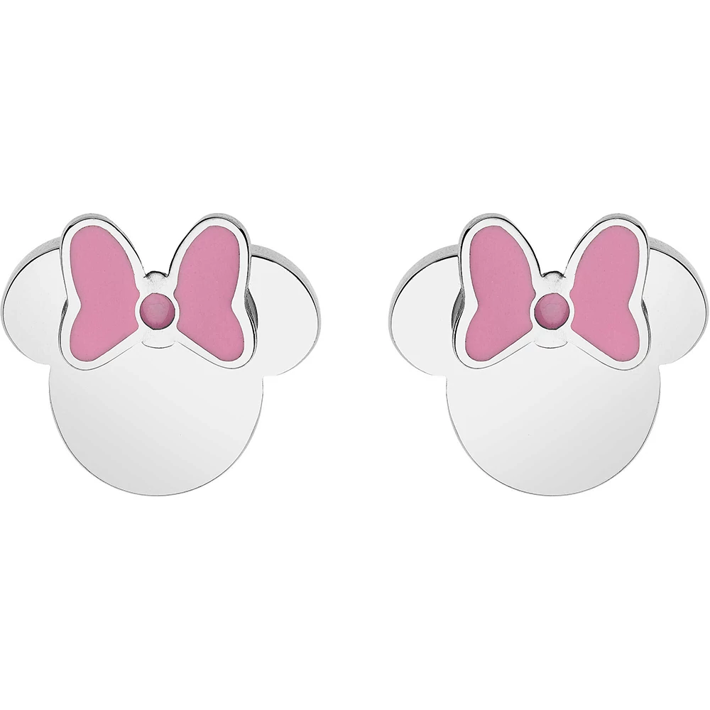 Disney rózsaszín masnis Minnie fülbevaló - E600185NKL.CS