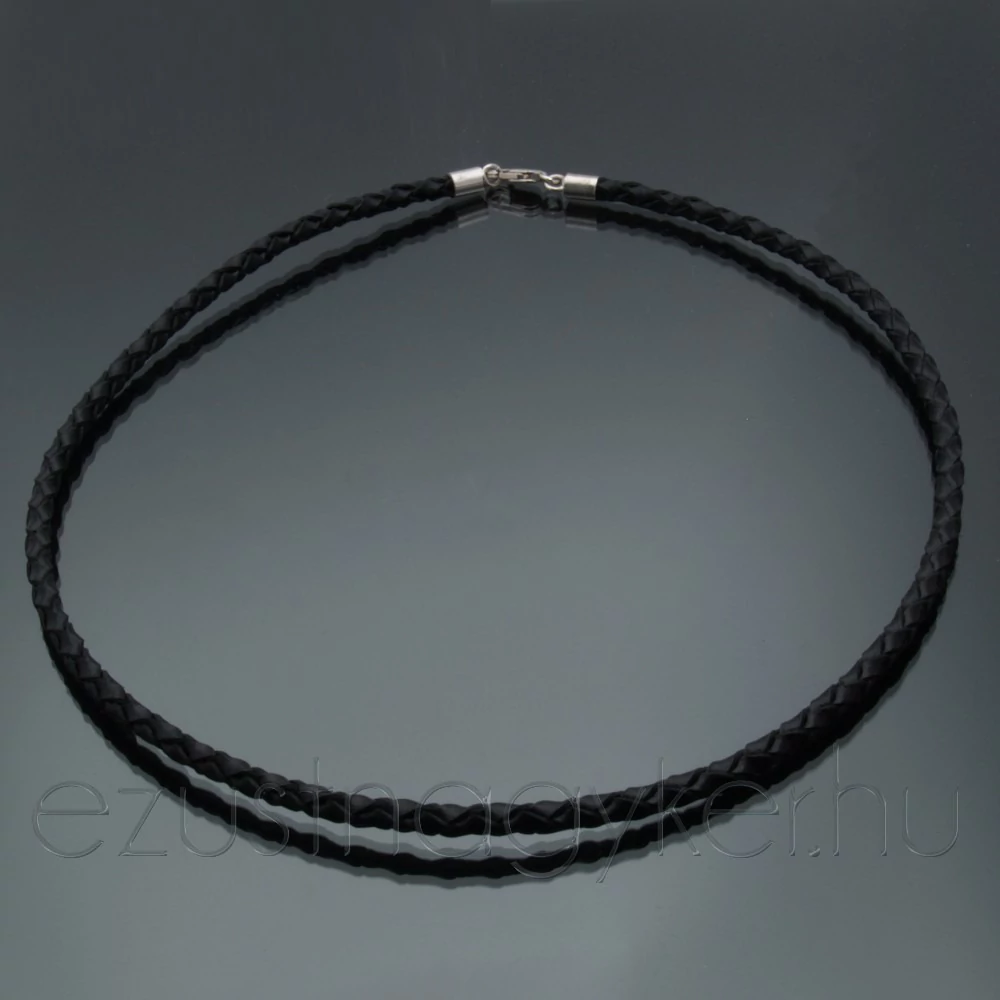 Férfi fonott bőr nyaklánc 45 cm - JALB01-45