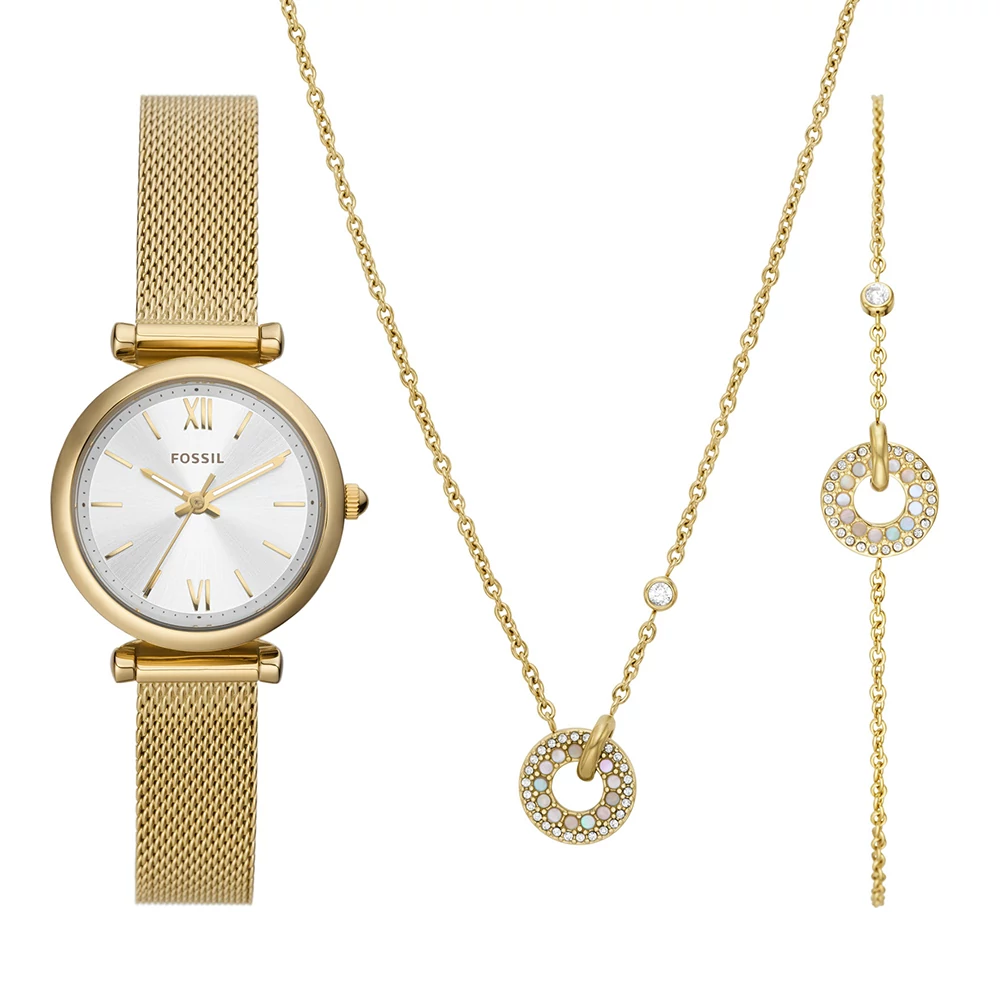 Fossil női óra + nyaklánc + karkötő szett - ES5251SET