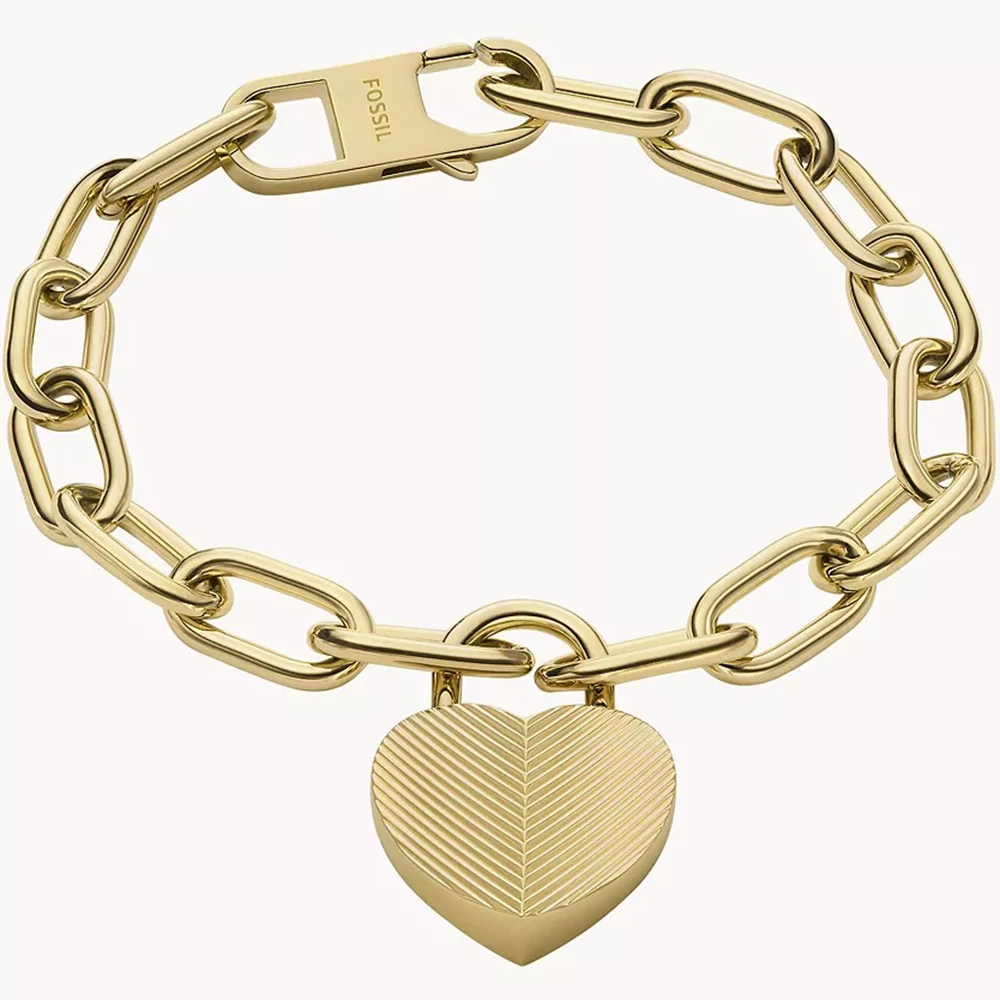 Fossil karkötő - JF04658710 - Harlow Linear Texture Heart