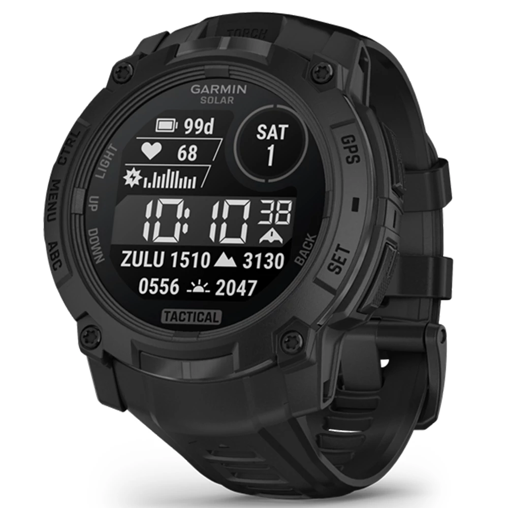 Garmin Instinct 3, 50mm AMOLED, Tactical Edition, Fekete, fekete szíjjal (ED) - 010-02935-50