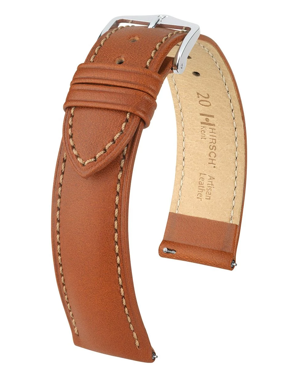 Hirsch aranybarna borjú bőr óraszíj  18mm - Kent L - 01002070-2-18