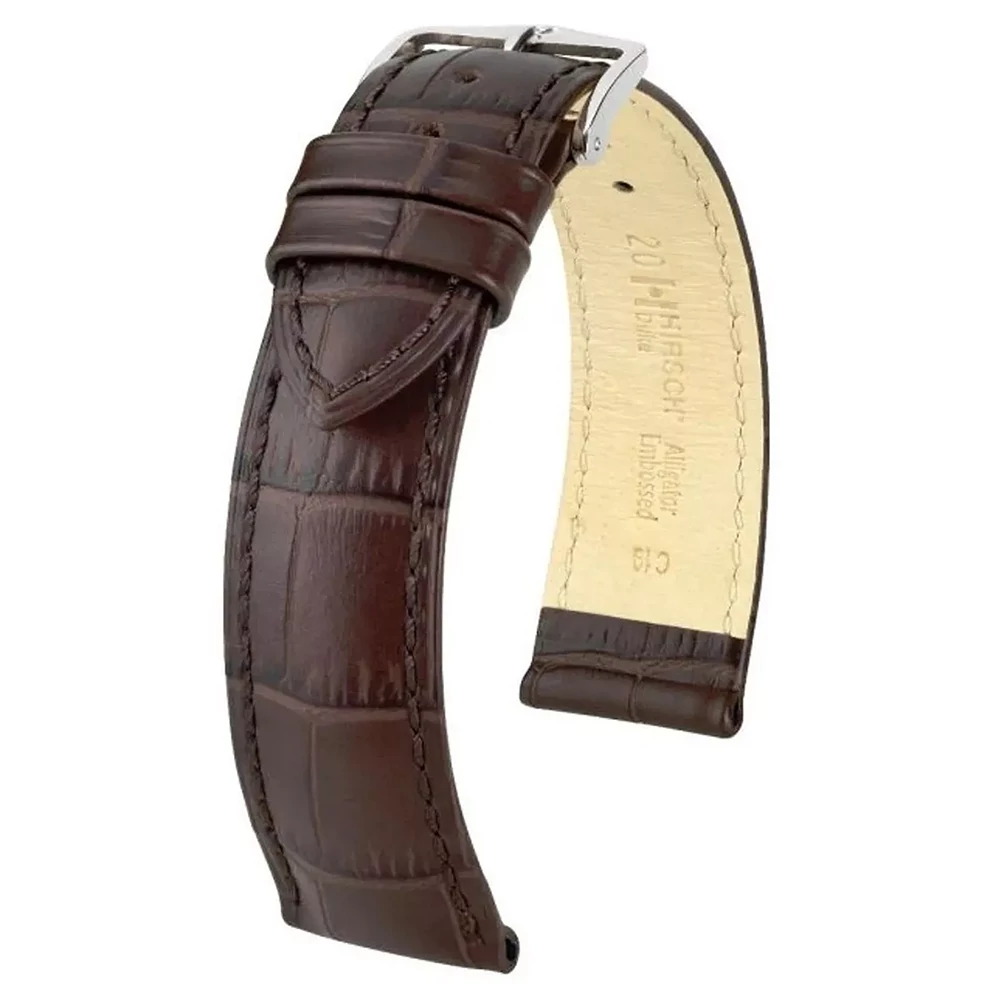 Hirsch barna borjú bőr óraszíj  18mm - Duke L NQR - 01028010NQ-2-18