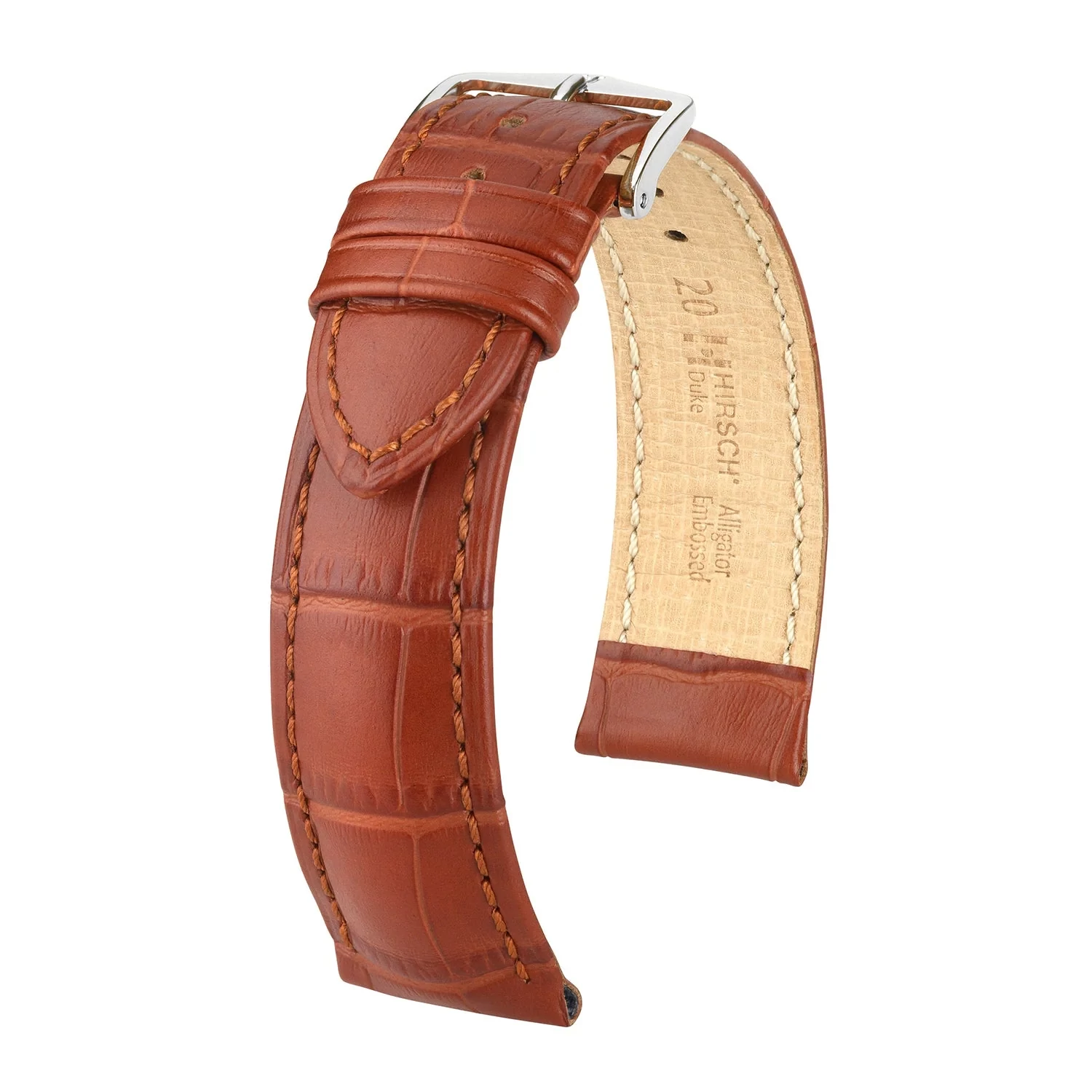 Hirsch aranybarna borjú bőr óraszíj  22mm - Duke L NQR - 01028070NQ-2-22