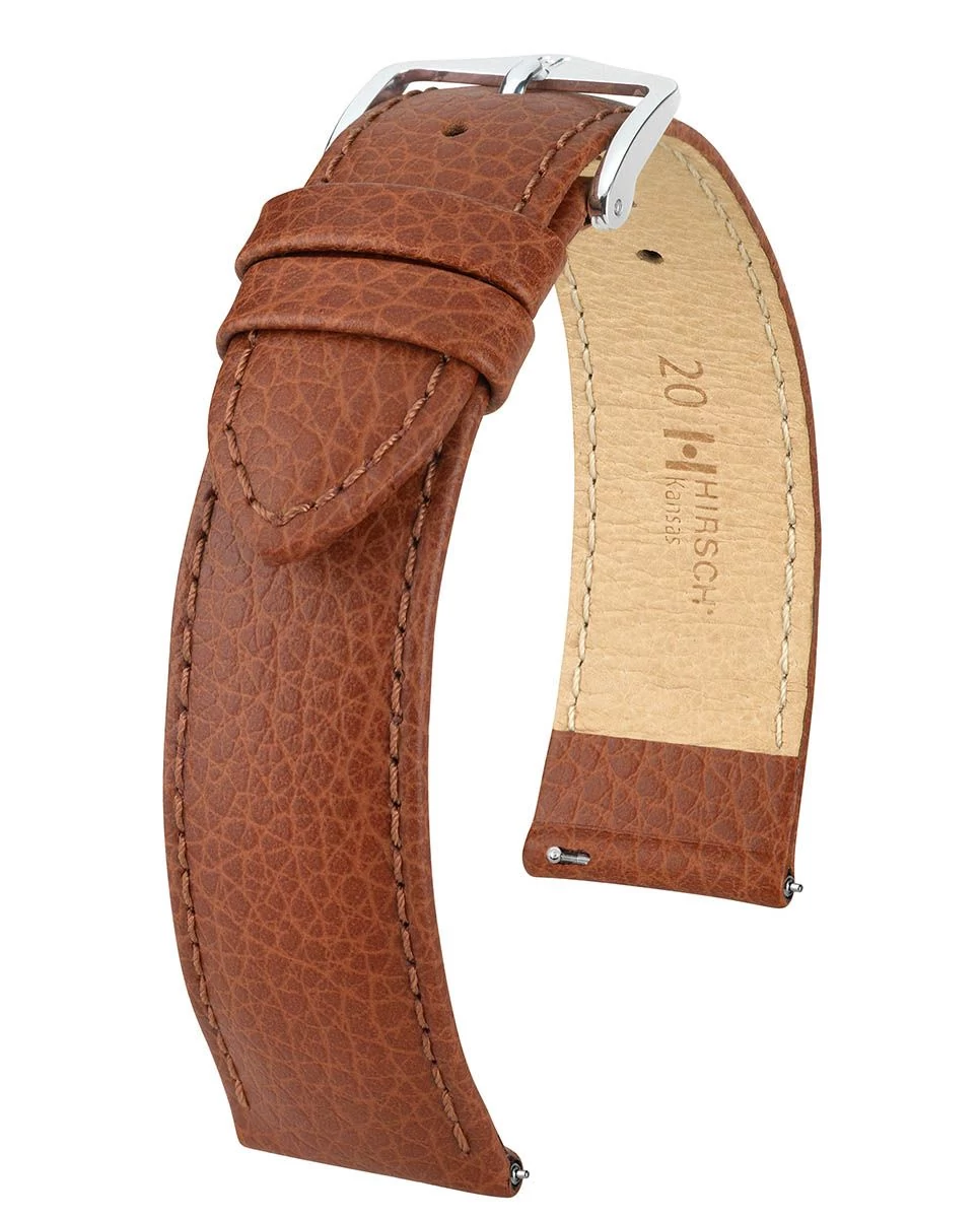 Hirsch aranybarna borjú bőr óraszíj  16mm - Kansas L - 01502070-2-16