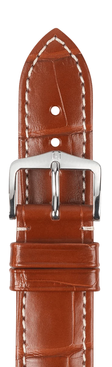 Hirsch aranybarna aligátor bőr óraszíj  16mm - Connoisseur M NQR - 02007179-2-16
