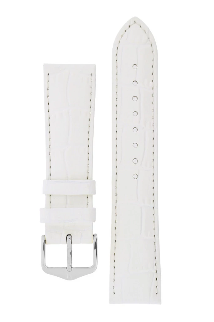 Hirsch fehér borjú bőr óraszíj  20mm - Louisianalook M NQR - 03427100-2-20