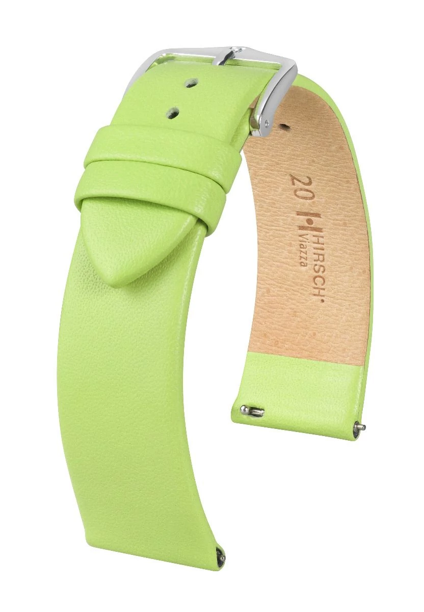 Hirsch zöld borjú bőr óraszíj  16mm - Viazza M - 03920142-2-16