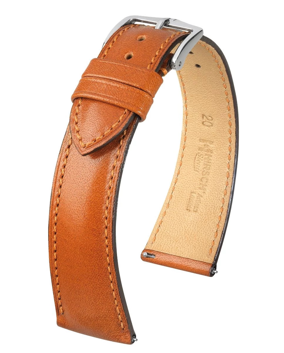 Hirsch aranybarna borjú bőr óraszíj  18mm - Siena L - 04202070-2-18