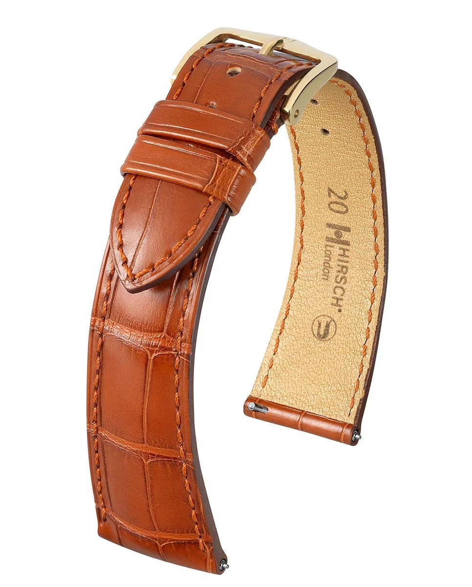 Hirsch aranybarna aligátor bőr óraszíj  14mm - London M - 04207179-1-14