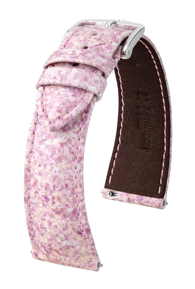Hirsch rózsaszín vegán bőr óraszíj  18mm - Rose M - 04245122-2-18