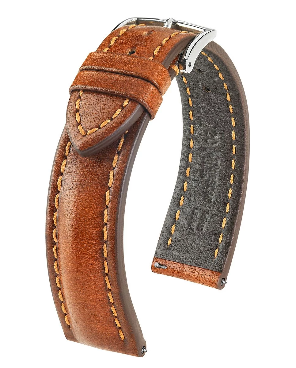 Hirsch aranybarna borjú bőr óraszíj  20mm - Lucca L - 04902070-2-20