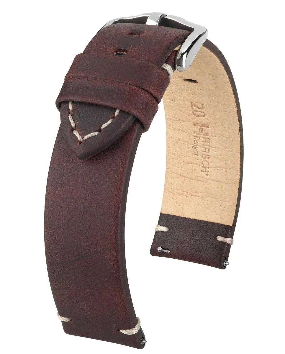 Hirsch barna borjú bőr óraszíj  18mm - Ranger L - 05402010-2-18