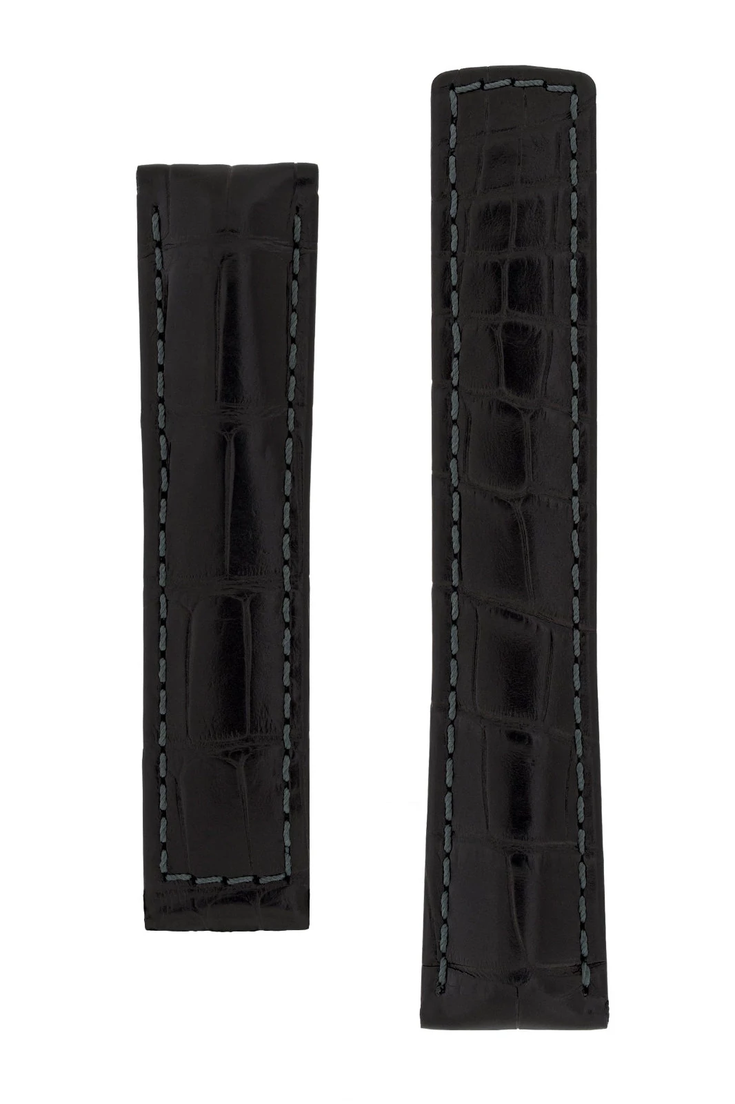 Hirsch fekete aligátor bőr óraszíj  19mm - Speed Plus - no buckle - 07507459-0-1918