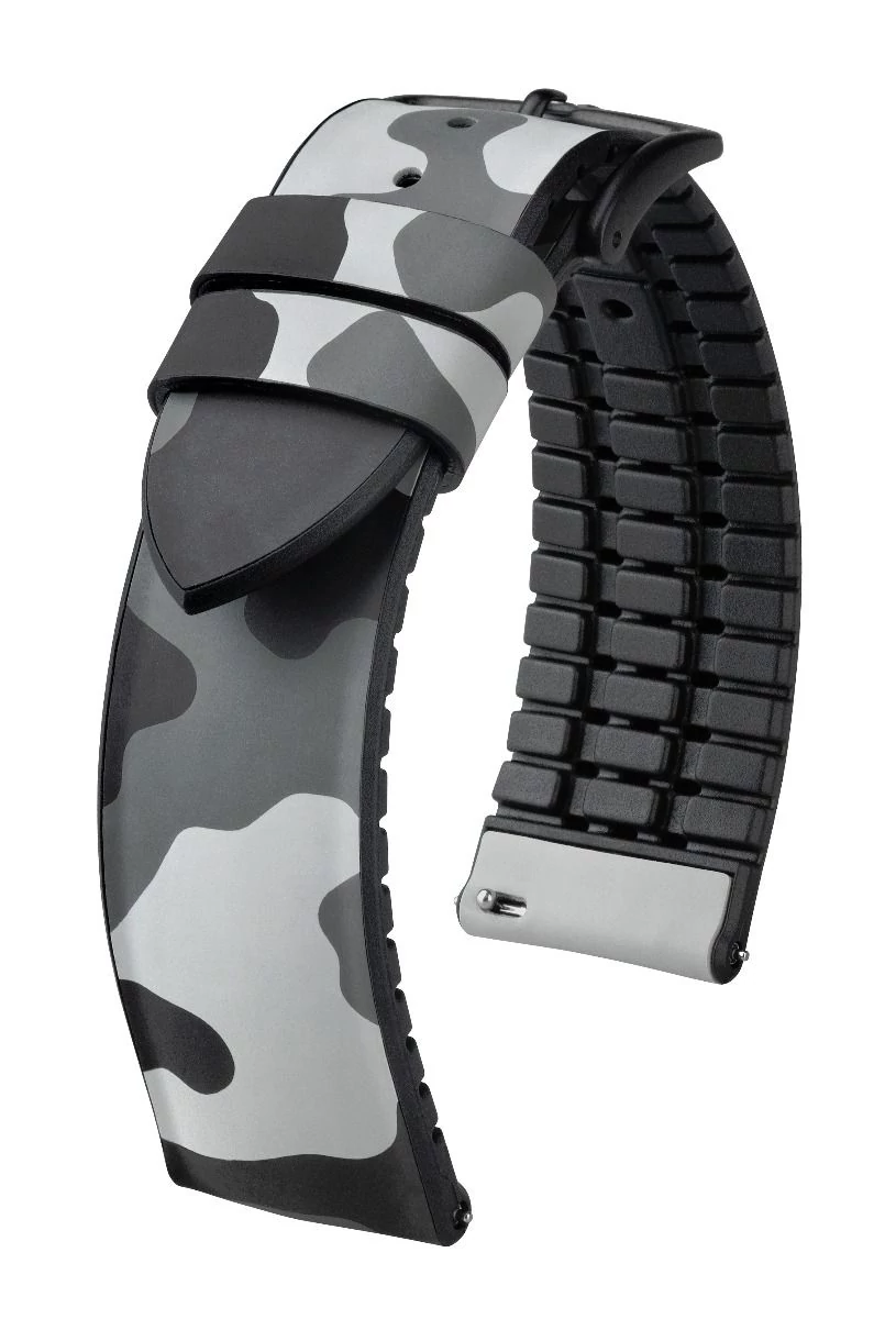 Hirsch szürke kaucsuk/ kaucsuk óraszíj  20mm - John L - 0925088030-5-20