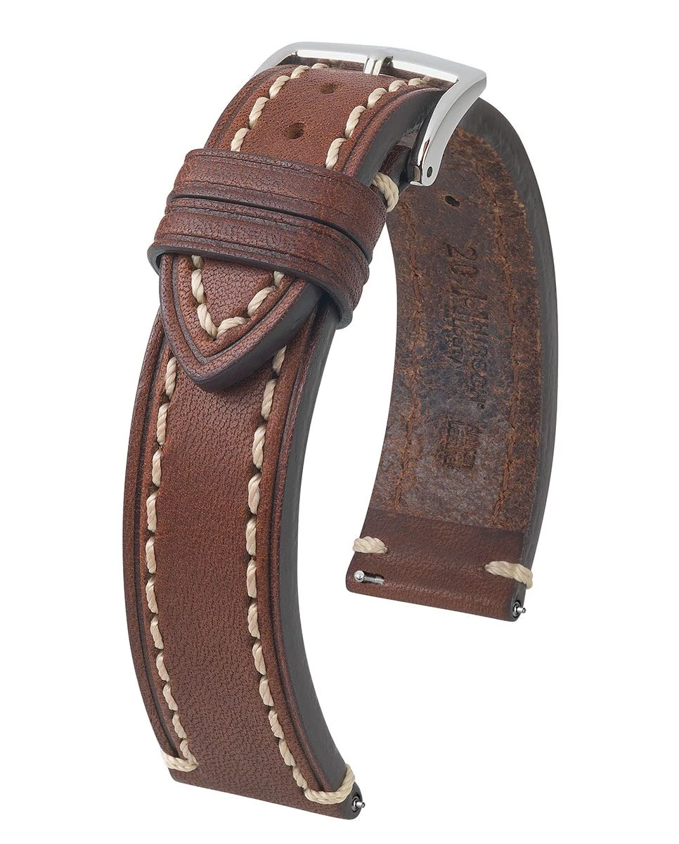 Hirsch barna borjú bőr óraszíj  18mm - Liberty L - 10900210-2-18