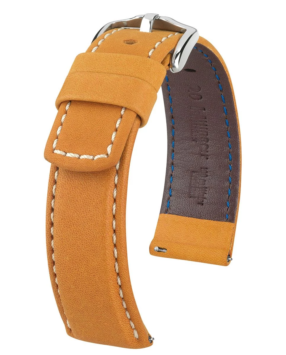 Hirsch aranybarna borjú bőr óraszíj  18mm - Mariner L - 14502170-2-18