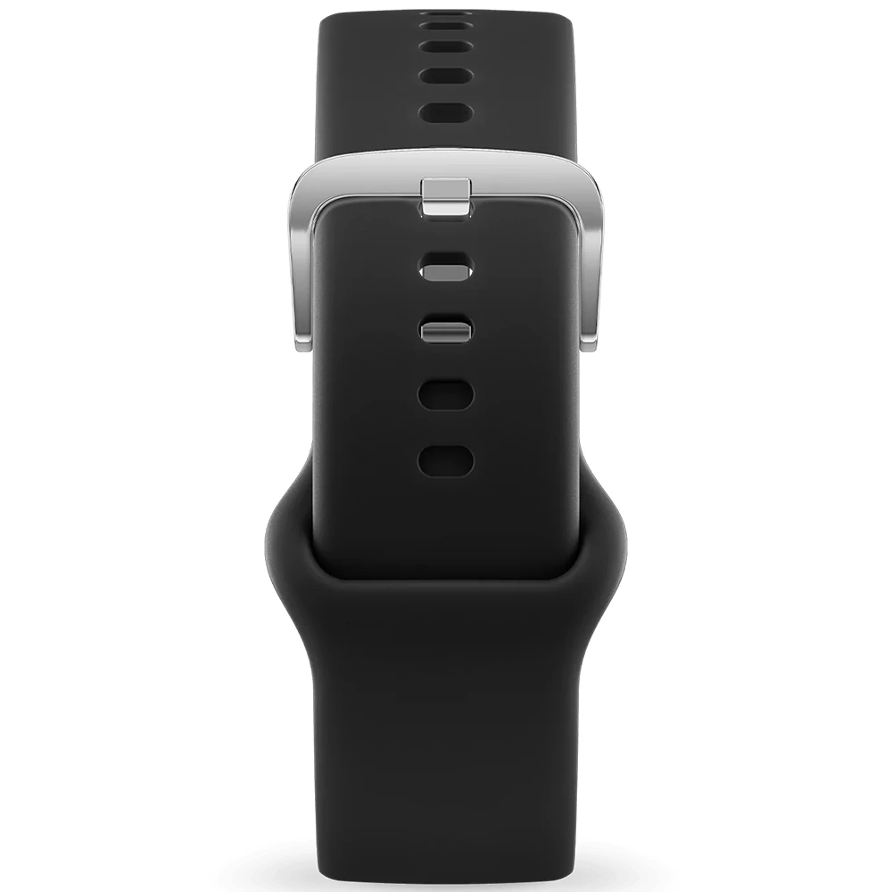 Ice-Watch fekete szilikon óraszíj ezüst csattal - 022314 - Ice Smart 1.96 