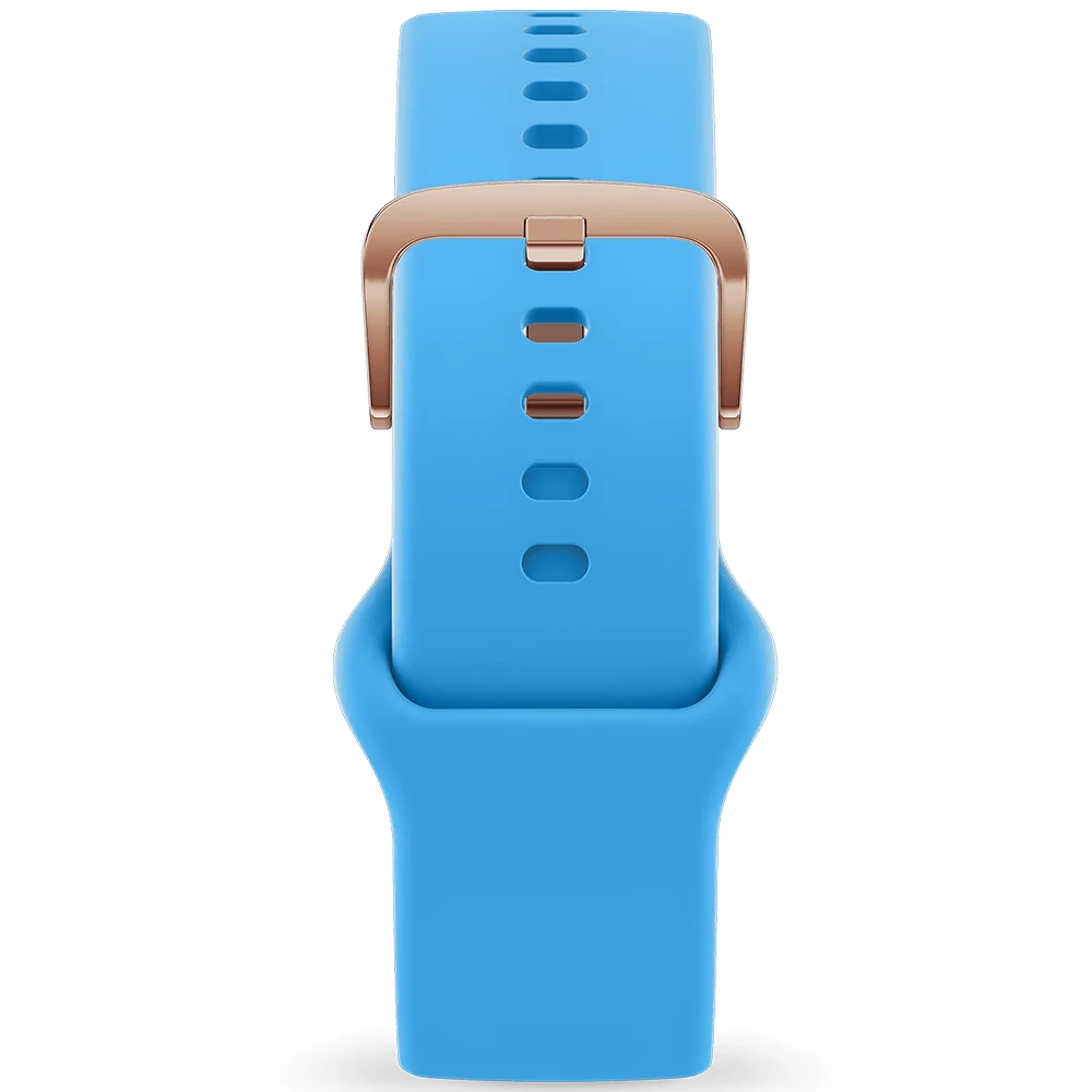 Ice-Watch kék szilikon óraszíj rozé arany csattal - 022555 - Ice Smart 1.96 