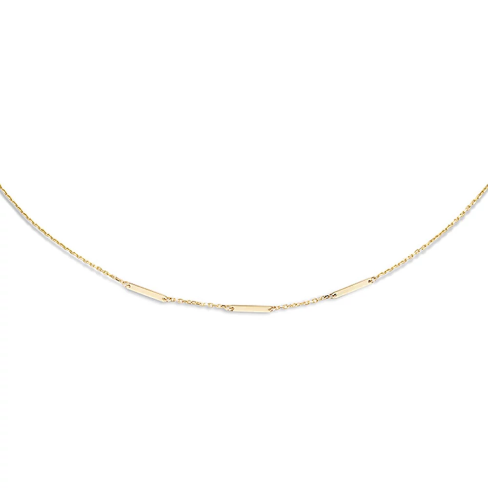 Jackie Gold tripla téglalap arany nyaklánc - JKN21.101