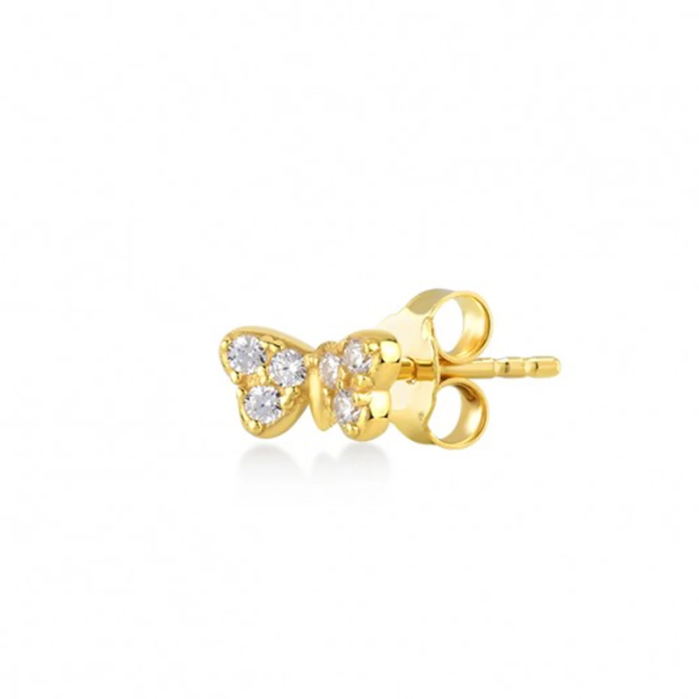 Kurshuni női félpár fülbevaló - KR1146-3SAU - Mini Butterflies