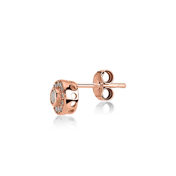 Kurshuni elegáns fél pár fülbevaló - KR405S-3S-RG