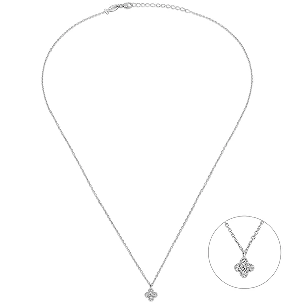 Kurshuni szerencsehozó lóhere nyaklánc - KR663-2-RH