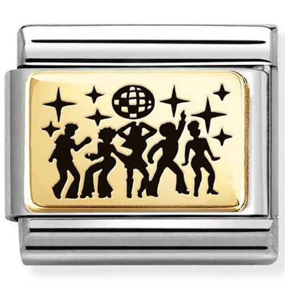 Nomination arany disco charm - 030166/42