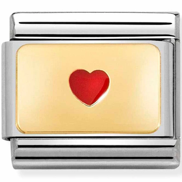 Nomination pici szív charm - 030284/50