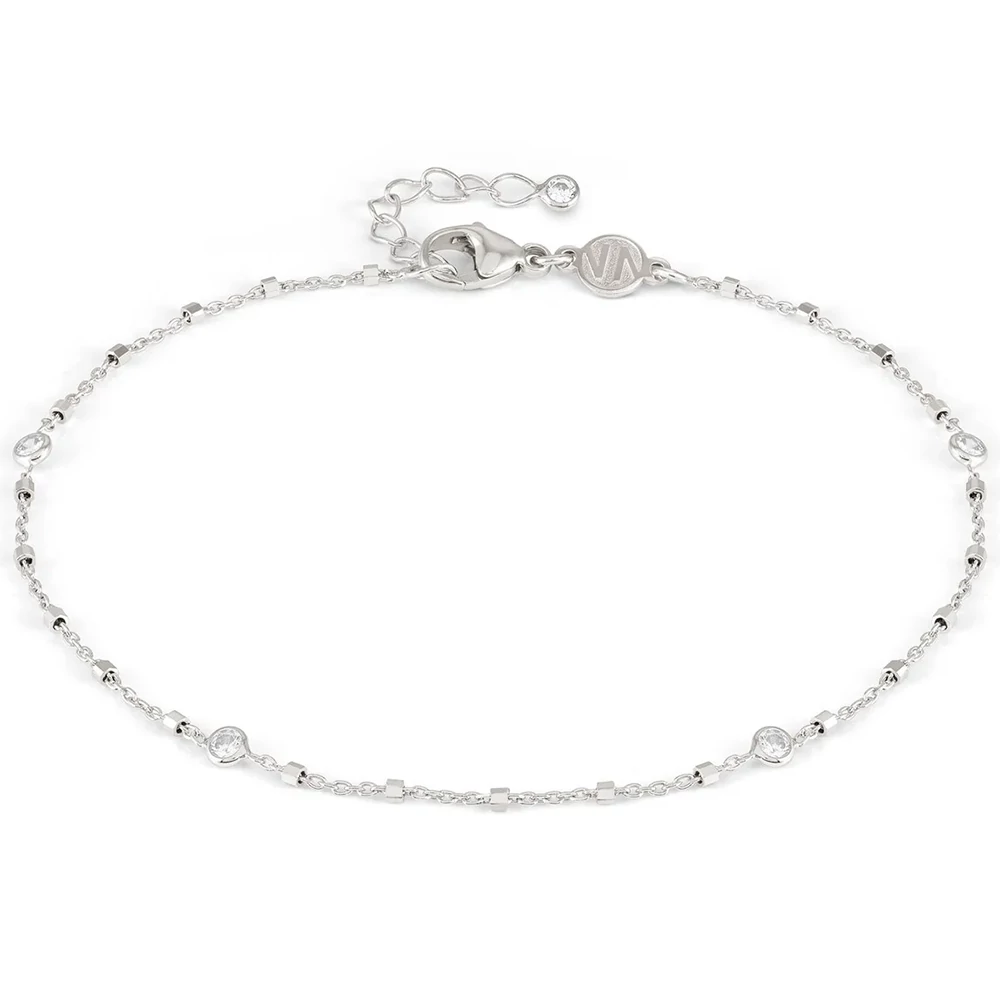 Nomination Anklets ezüst bokalánc cirkónia kövekkel - 241001/062