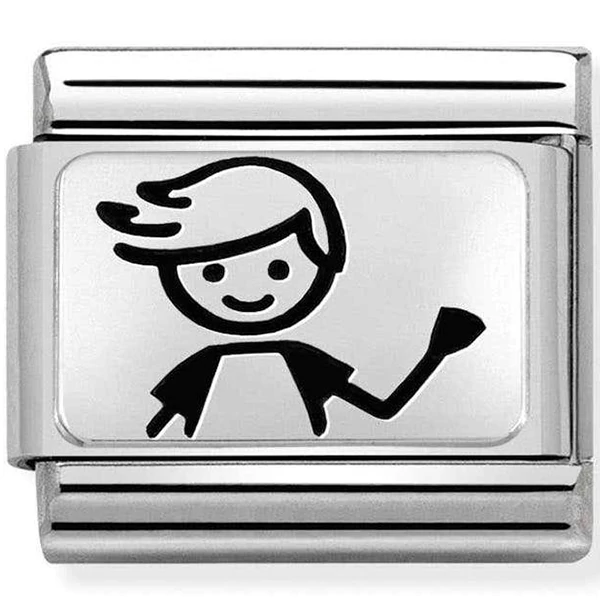 Nomination fiú szimbólum charm - 330109/48