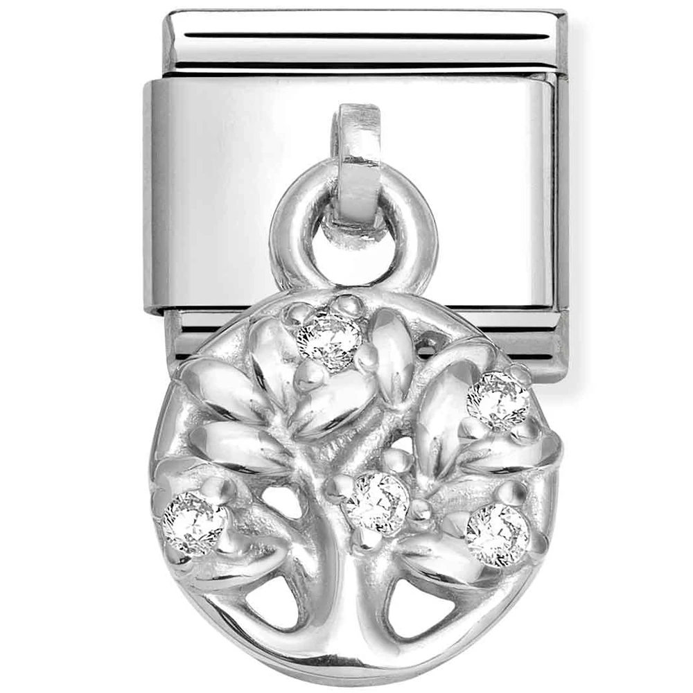 Nomination ezüst életfa függő charm - 331800/27