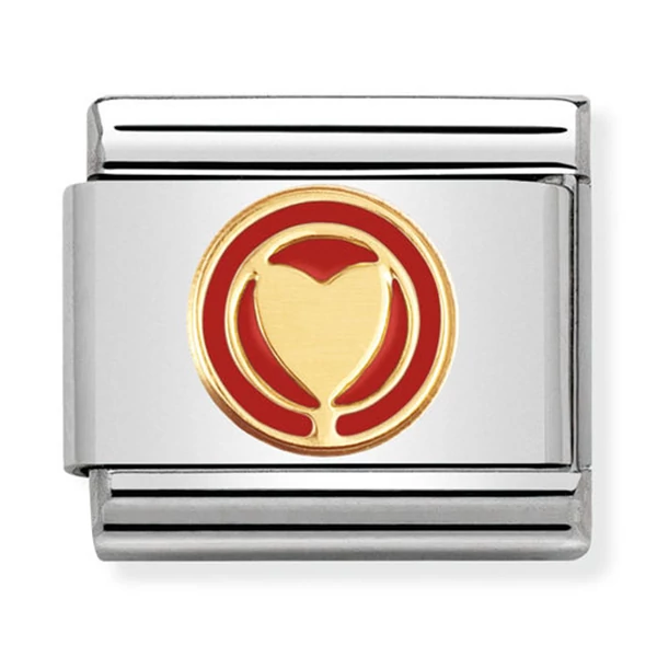 Nomination szív charm - 030279/10