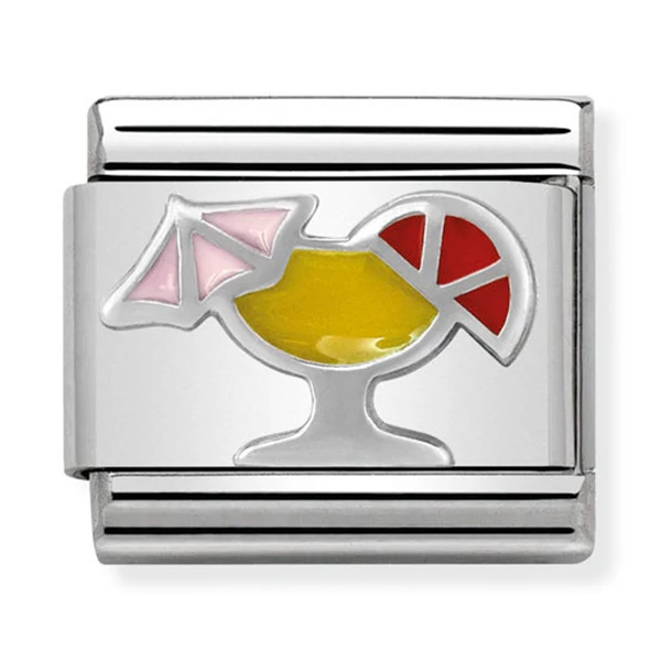 Nomination ezüst koktél charm - 330202/26